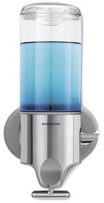 Nástenný dávkovač mydla z nerezovej ocele v striebornej farbe 440 ml - simplehuman