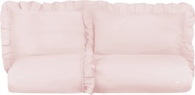 Boho obliečky pre dospelých púdrovo ružová 140x200 cm