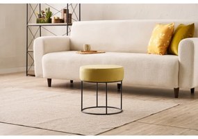 Taburet RELO, priemer 40 cm, žltý