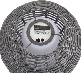 Vonkajšia stolná lampa tmavosivá 30 cm vrátane LED nabíjateľná s USB-C IP44 - Oli
