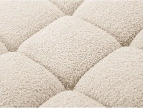 Béžový modul pohovky z textílie bouclé (pravý roh) Bellis – Micadoni Home