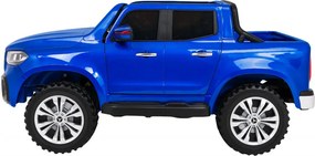 Ramiz Mercedes Benz triedy X pickup elektrické autíčko pre deti lakované modré 4x4