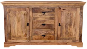 Komoda Guru 140x90x45 z mangového dreva Mango natural