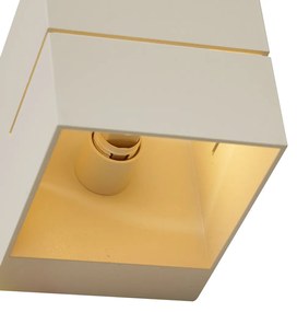 Moderná nástenná lampa béžová G9 štvorcová - Transfer