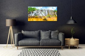 Obraz plexi Vodopád stromy príroda 100x50 cm