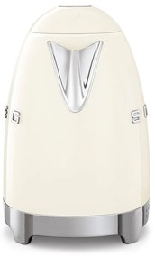 Krémová rýchlovarná kanvica z nehrdzavejúcej ocele 1,7 l Retro Style – SMEG