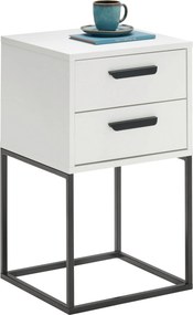 XXXLutz NOČNÝ STOLÍK, biela, čierna, 40/65/38,5 cm Carryhome - Spálňové sety - 002647008801
