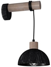 Nástenné svietidlo ERIK 1xE27/60W/230V hnedá/čierna