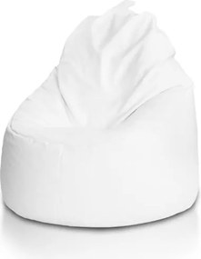 Sedací vak Yoko ekokoža / polyester TiaHome - biela