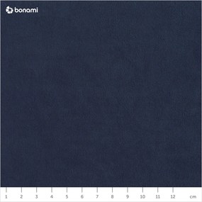 Tmavomodrá zamatová rozkladacia rohová pohovka (ľavý roh) Sweet Harmony – Miuform