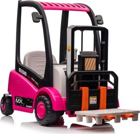 LEAN CARS Batériový vysokozdvižný vozík XMX638 ružový