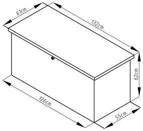 G21 Záhradný box Denver 400 L, metalický šedý plechový PE63900851