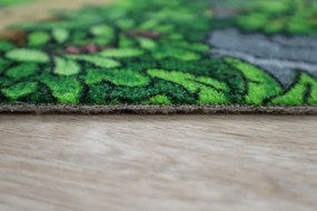 Vopi, Detský metrážny koberec Dino - neúčtujeme odrezky z role, na mieru, šíře 1,33m,1m,2m,3m,4m,na mieru, neúčtujeme odrezky, viacfarebná, filc, detská izba