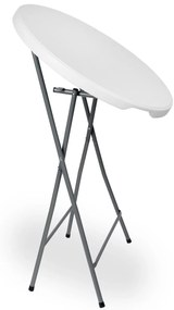 Koktailový stolík GALA 80 cm biely