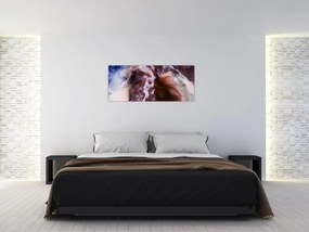 Obraz - Fialový mramor N⁰3 (120x50 cm)