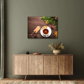 Obraz - hrnček s dekoráciami (70x50 cm)