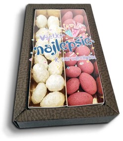 Sablio Mandle v čokoláde Všetko najlepšie k sviatku - 2x 80g