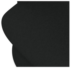 Čierne čalúnené jedálenské kreslo Kalo – Makamii