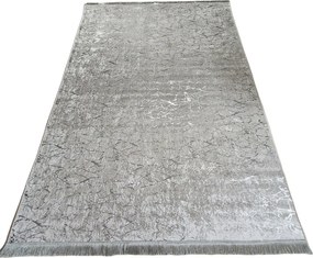 Moderný koberec Parys béžovo-strieborný s abstraktným vzorom Rozmer: 60x100 cm