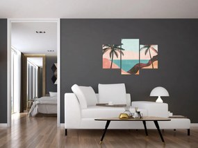 Obraz - Palmy pri mori (90x60 cm)