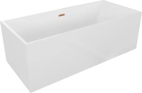 Mexen Vigo, voľne stojaca vaňa 178,5 x 80 cm, biela, medený prepad, 51251788000-65
