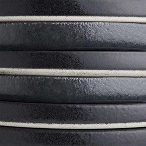 CASA NOVA Sada raňajkových tanierov 22,5 cm set 4 ks - čierna
