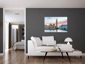 Obraz - Londýn v pastelových farbách (90x60 cm)