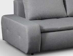 Rohová sedacia súprava Galileo, šedá látka