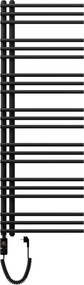 Mexen Neptun, elektrické vykurovacie teleso 1400 x 500 mm, 600 W, čierna, W101-1400-500-2600-70
