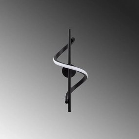 Čierne LED nástenné svietidlo ø 7 cm Likma – Opviq lights