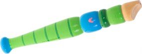 KIK Dřevěná dětská flétna KIK, zelená, 20 cm