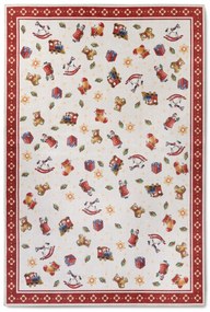 Villeroy & Boch, Kusový koberec Villeroy & Boch Toy's delight s potlačou 106192 Red, Multicolor, 160x230, červená, obývacia izba