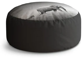Sablio Taburet Slon a zebra: 40x50 cm