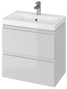 Cersanit - SET skrinka + umývadlo, šedý lesk, Moduo Slim 60, S801-226-DSM