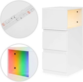 Nočný stolík so zásuvkou a policou 40 x 40 x 50 cm