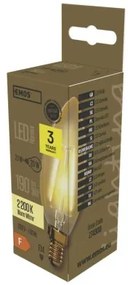 EMOS LED Vintage filamentová žiarovka, E14, Candle, 2W, 170lm, teplá biela