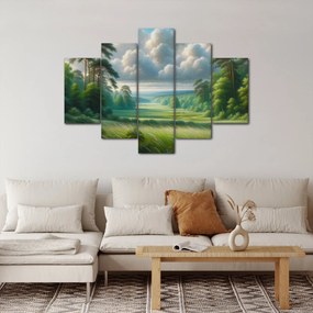 Obraz - Zelená krajina (150x105 cm)
