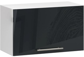 Závesná kuchynská skrinka Olivie W 60 cm biela/grafit lesk
