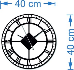 SENTOP | Nástenné hodiny rímske, hodiny na stenu I SENTOP X0074 HEU- analógové