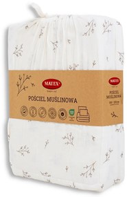 Matex Mušelínové obliečky Vetvička, 140 x 200 cm, 70 x 90 cm