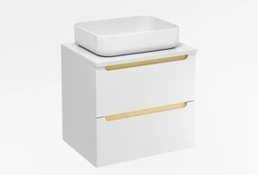 Kúpeľňová skrinka pod umývadlo Naturel Stilla 60x60x45 cm biela STILLAD06056DB, 1 ks