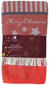 Kuchynská vianočná sada 10 červená 2 ks