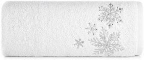 Bavlnený vianočný uterák s jemnou striebornou výšivkou Šírka: 50 cm | Dĺžka: 90 cm