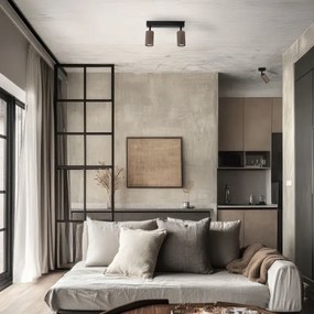 Bodové svietidlo TUNE 2xGU10/10W/230V čierna/hnedá