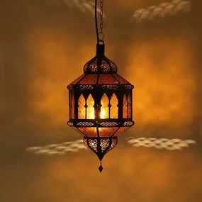 Orientálna lampa Biban Trombia žltá