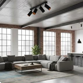 Toolight Toolight, stropné reflektorové svietidlo 4xGU10 60W APP940-4C, čierna, OSW-03858