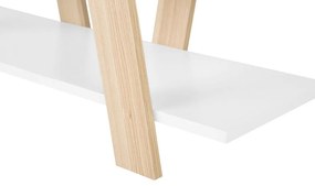 Zostava kancelárskeho nábytku svetlé drevo/biela ESCALANTE/FRISCO Beliani