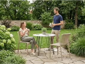 Plastová stolička TREGO, béžová