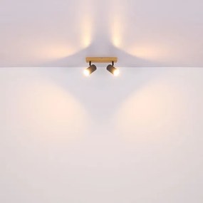 Globo 57911-2G - Bodové svietidlo ROBBY 2xGU10/35W/230V šedá/hnedá