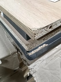 AKCIA Písací stôl v dekore dub artisan s antracitovou doskou B-011 II. akosť